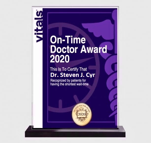 Vitals On-Time Doctor Award