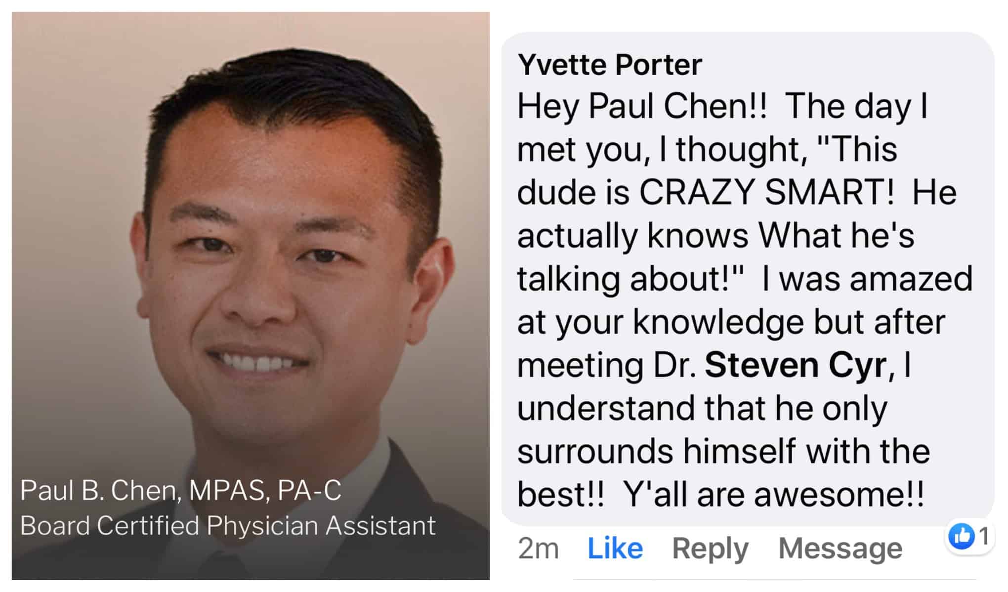 Yvetter Porter on Paul Chen