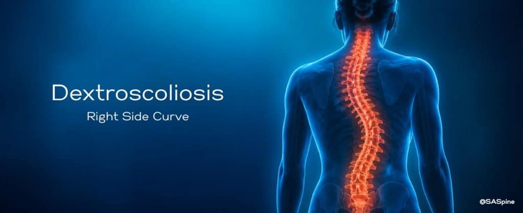 It is Dextroscoliosis